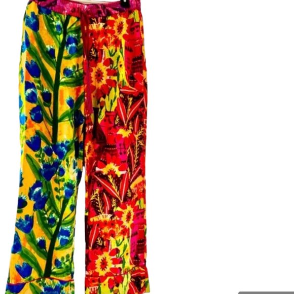 Anthropologie Other - Anthropologie Roeqiya Fris Garden Bloom Flannel Pajama Lounge Pants